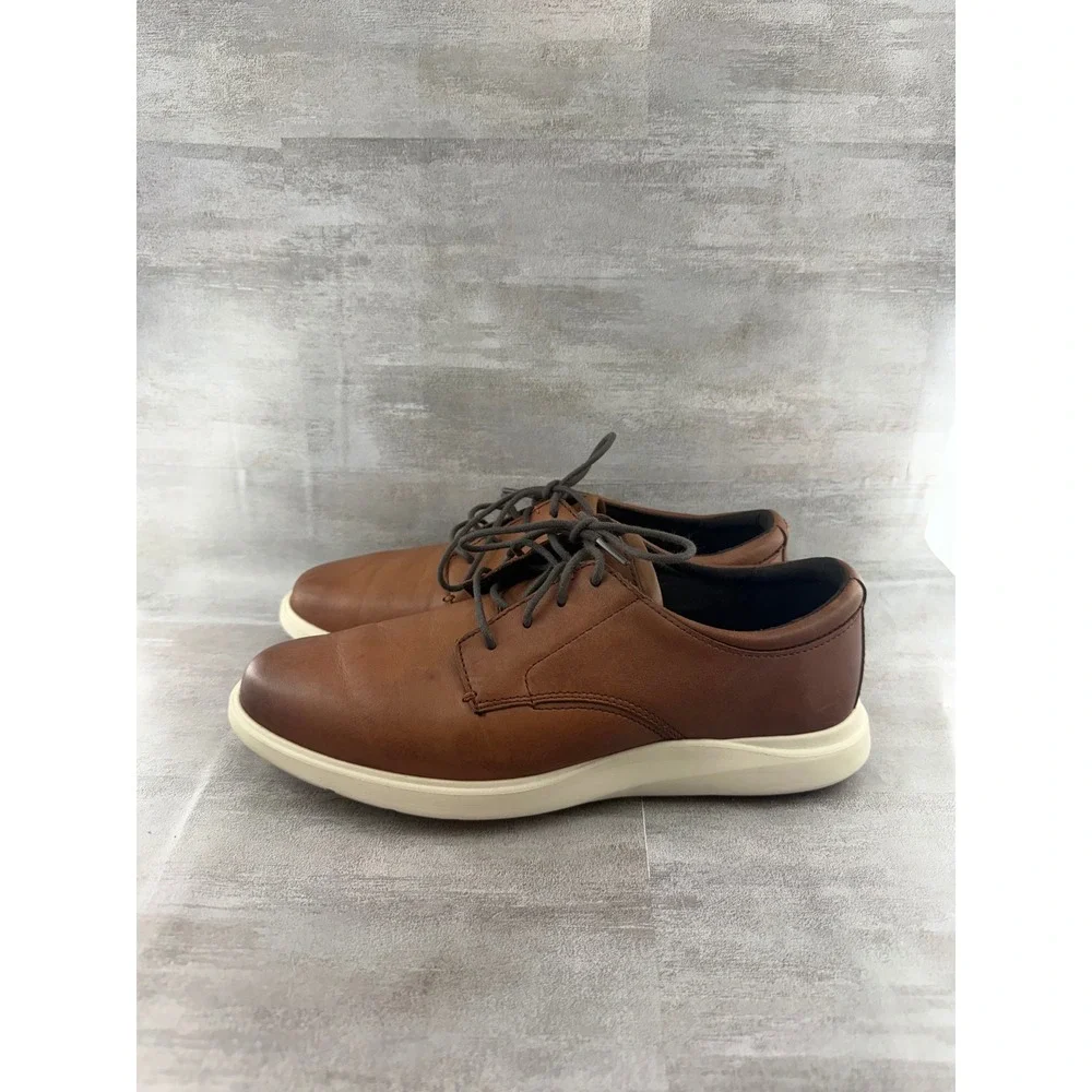 Cole Haan GrandOS Men Sz 8M British Tan Leather Oxford Hybrid Shoes C28728